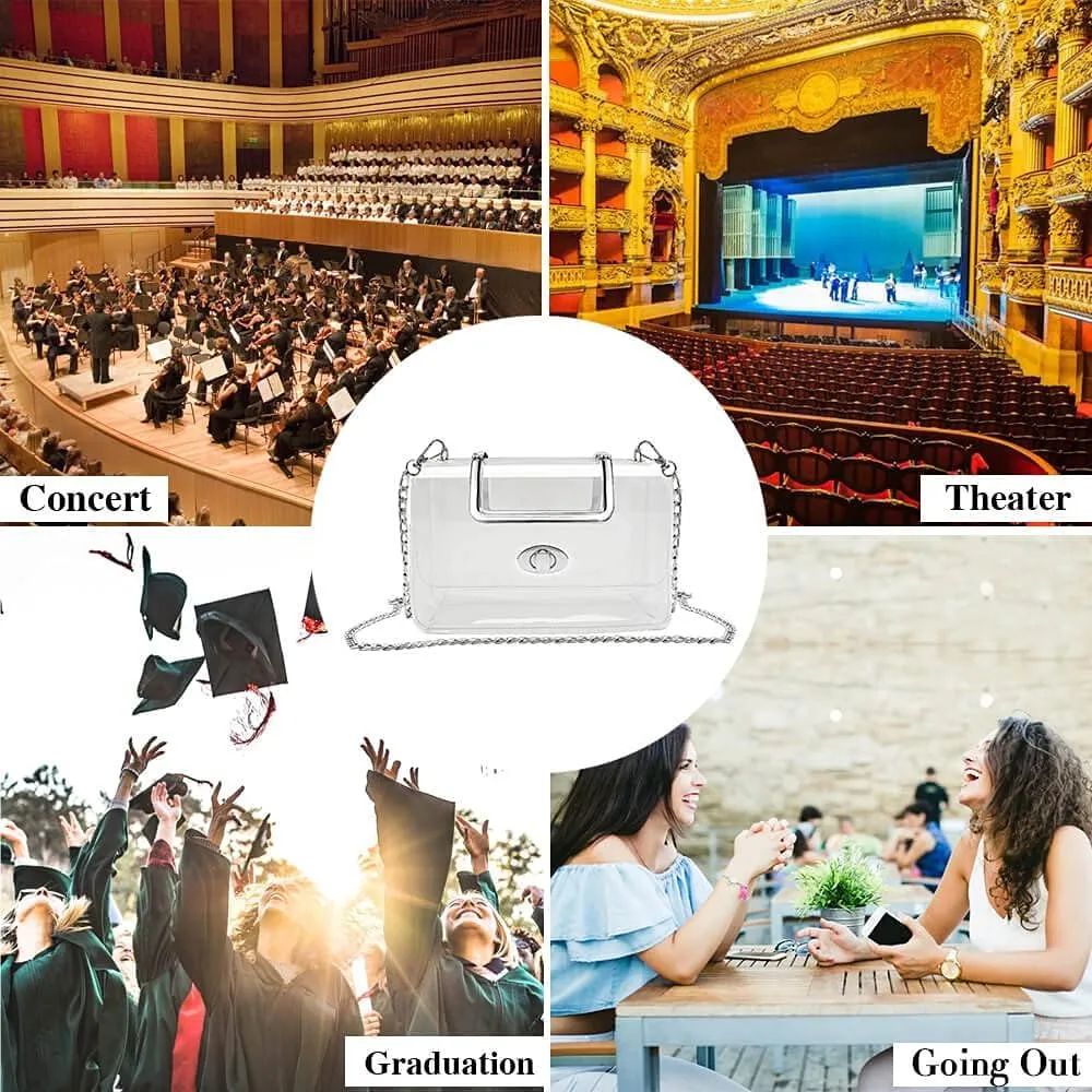 COROMAY Clear Purse for Women, Clear Bag for Stadium Events, Transparent Stadium Purse