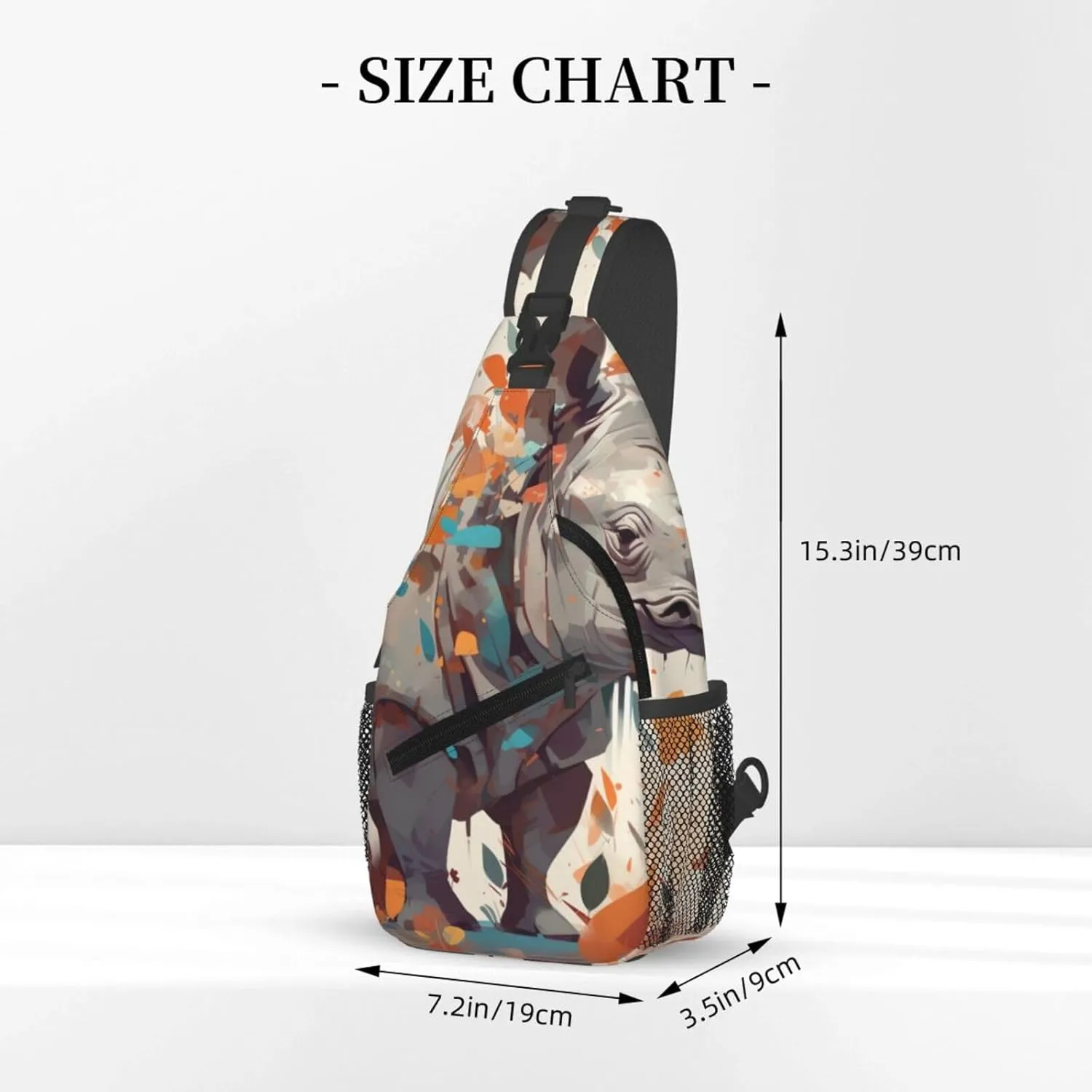 Crossbody Bags for Women Men Trendy Sling Bag Casual Chest Bag Rabbit and Cup Shoulder Bag for Travel Sport