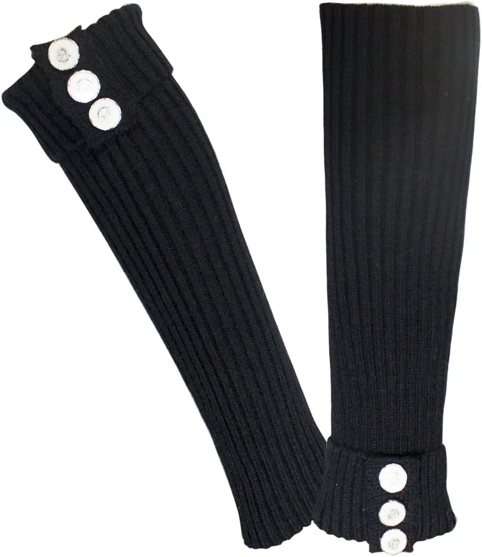 Dahlia Women's Leg Warmers & Boot Cuffs - Synthetic Wool, Cable Knit
