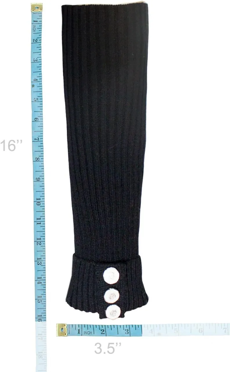 Dahlia Women's Leg Warmers & Boot Cuffs - Synthetic Wool, Cable Knit