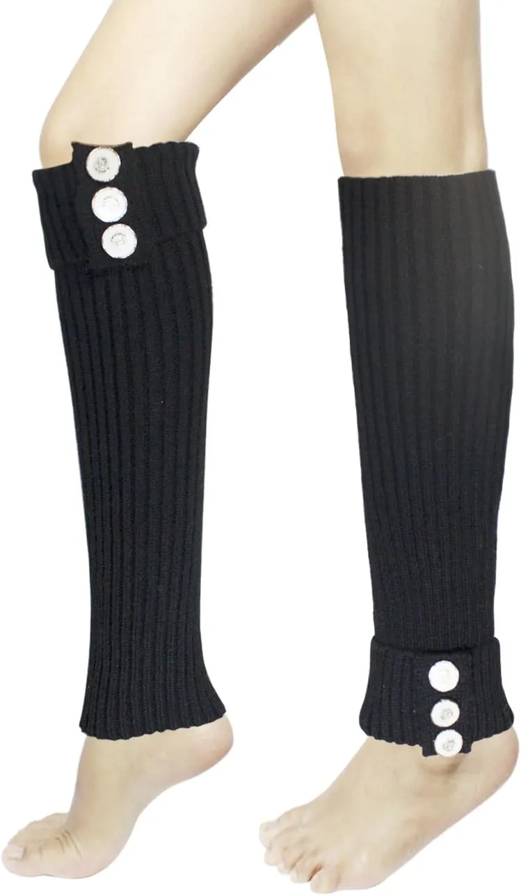 Dahlia Women's Leg Warmers & Boot Cuffs - Synthetic Wool, Cable Knit