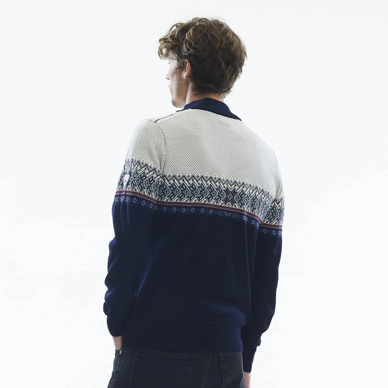 Dale of Norway Hovden Men’s Sweater - 100% Merino Wool Knit Sweater - Men’s Pullover - Ski Sweater - Quarter Zip Pullover Men
