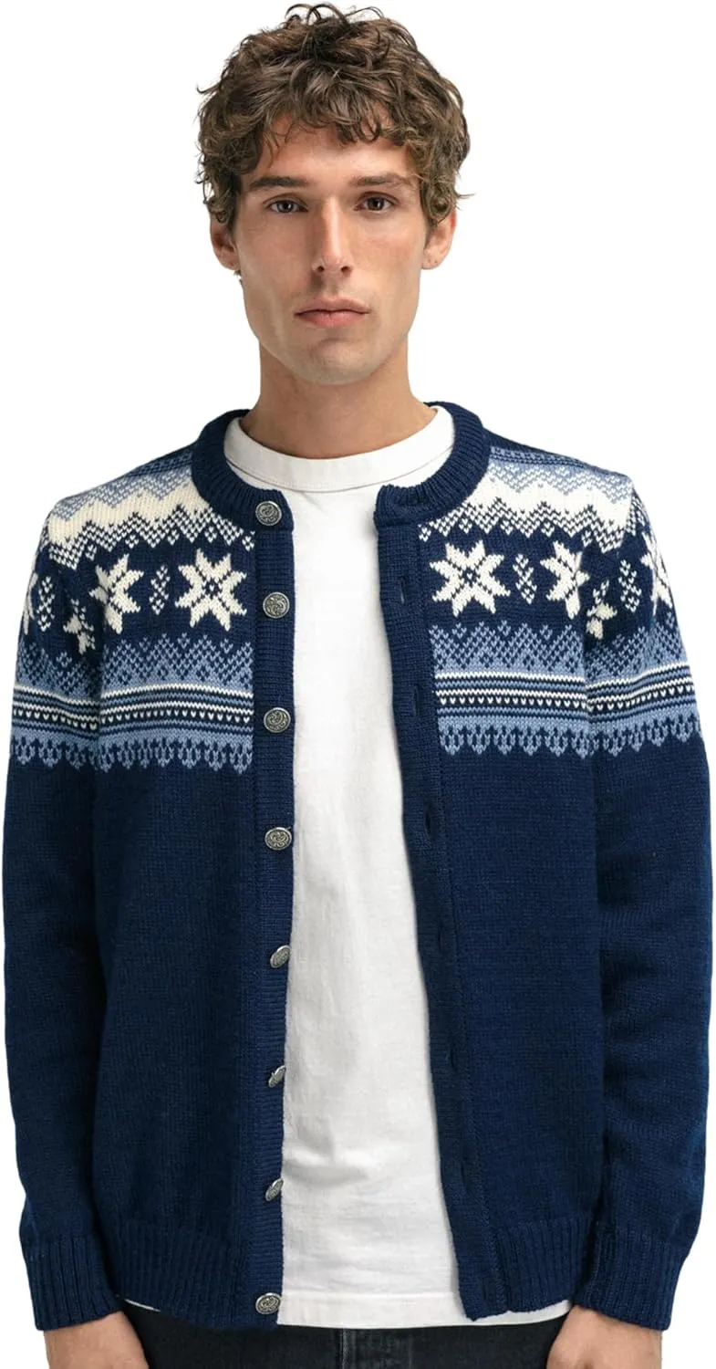 Dale of Norway Veafjord Masculine Cardigan - Men Cardigan Sweater - Regular-Fit