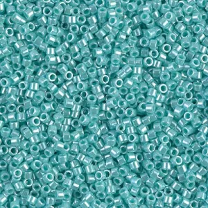 DB 1567, Opaque Dark Sea Foam Luster - Miyuki Delica Beads - Size 11 - 5 grams - Japanese Cylinder Seed Beads - Wholesale & Retail