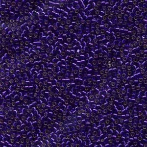 DB 610, Silver Lined Violet, Miyuki Delica Beads - Size 11 - 5 grams - Japanese Cylinder Seed Beads - Retail & Wholesale