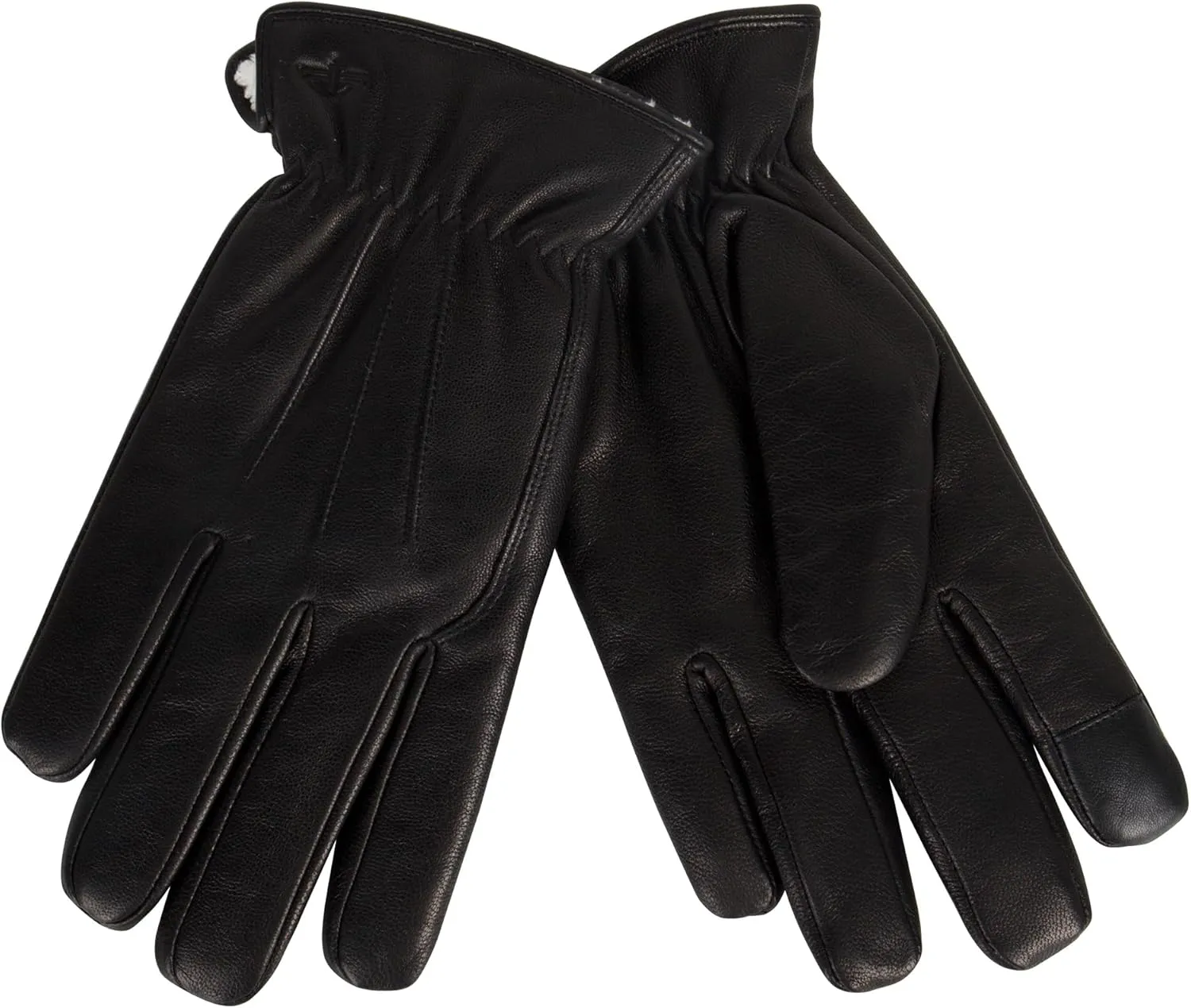 Dockers Men's Warm Leather Winter Gloves with Smartphone Touchscreen Capability