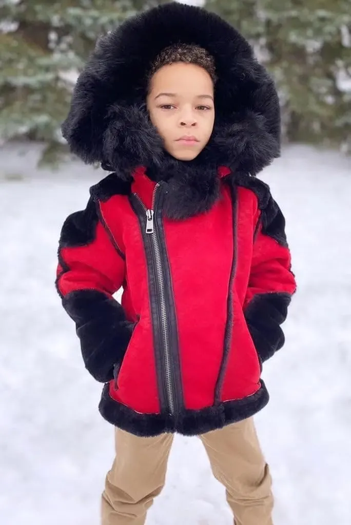 EL Jefe Shearling Moto Jacket