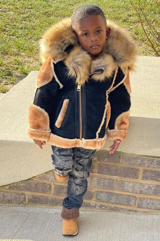 EL Jefe Shearling Moto Jacket