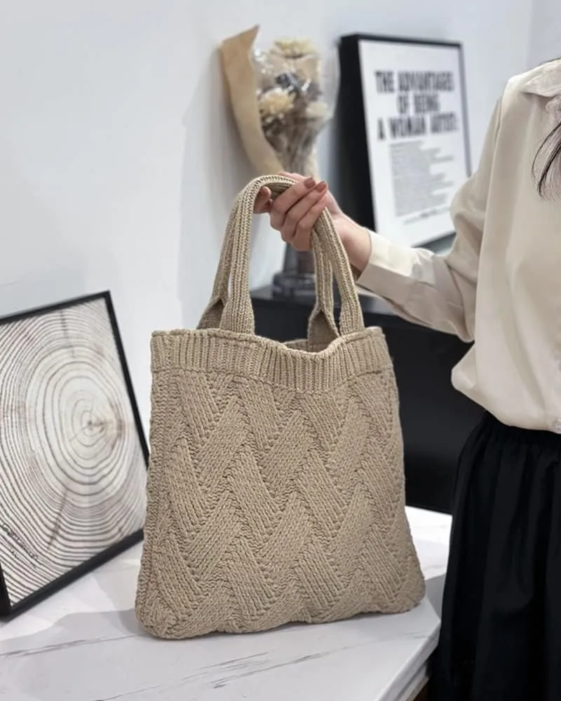 ENBEI Women's tote bags aesthetic Shoulder Handbags Hand crocheted Bags large Shoulder Shopping Bag large satchel cute Bag