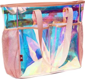 ESVAN Clear Tote bags Stadium Approved Security Travel Gym See Through Bags for Work Sports Concerts Travel Beach