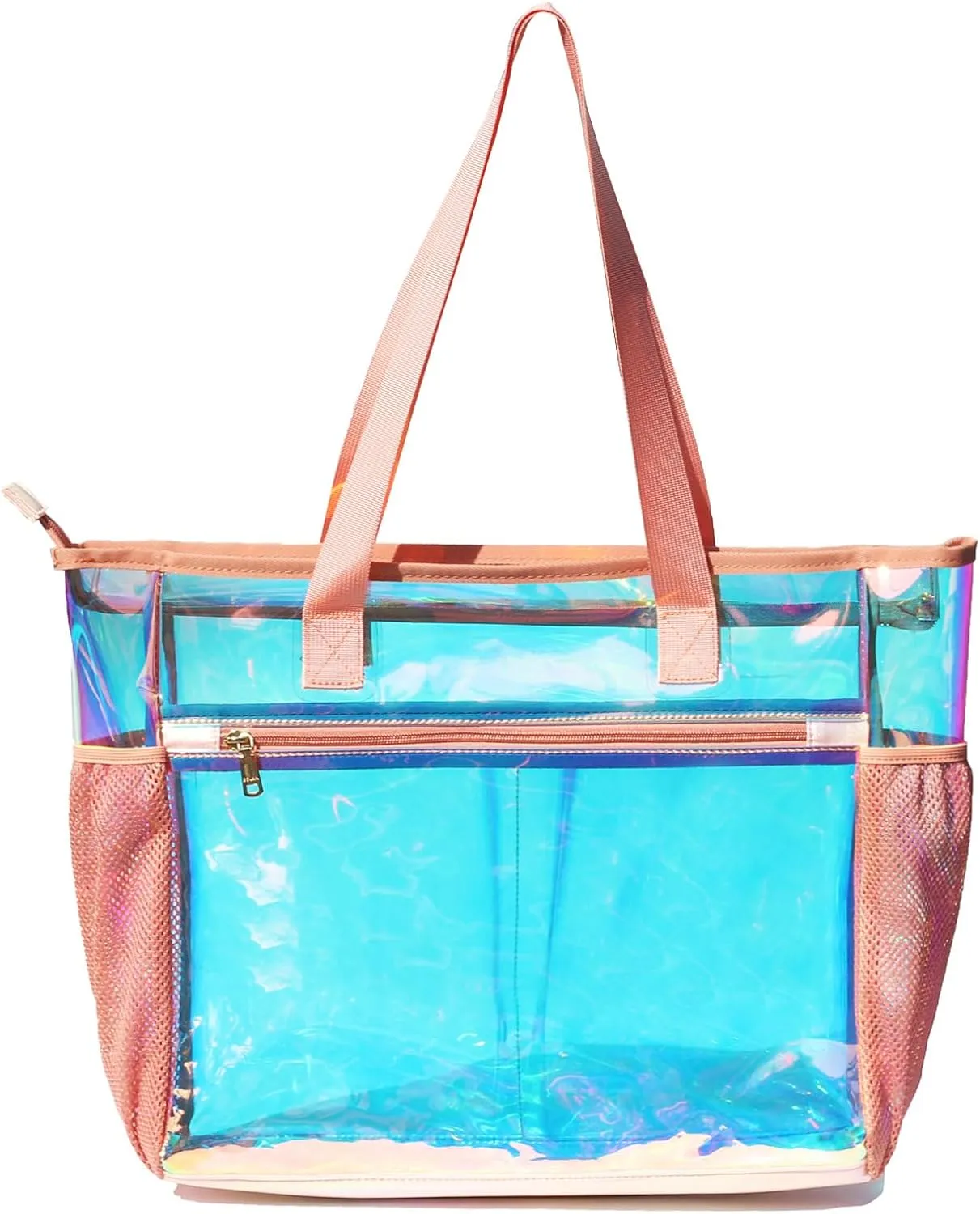 ESVAN Clear Tote bags Stadium Approved Security Travel Gym See Through Bags for Work Sports Concerts Travel Beach