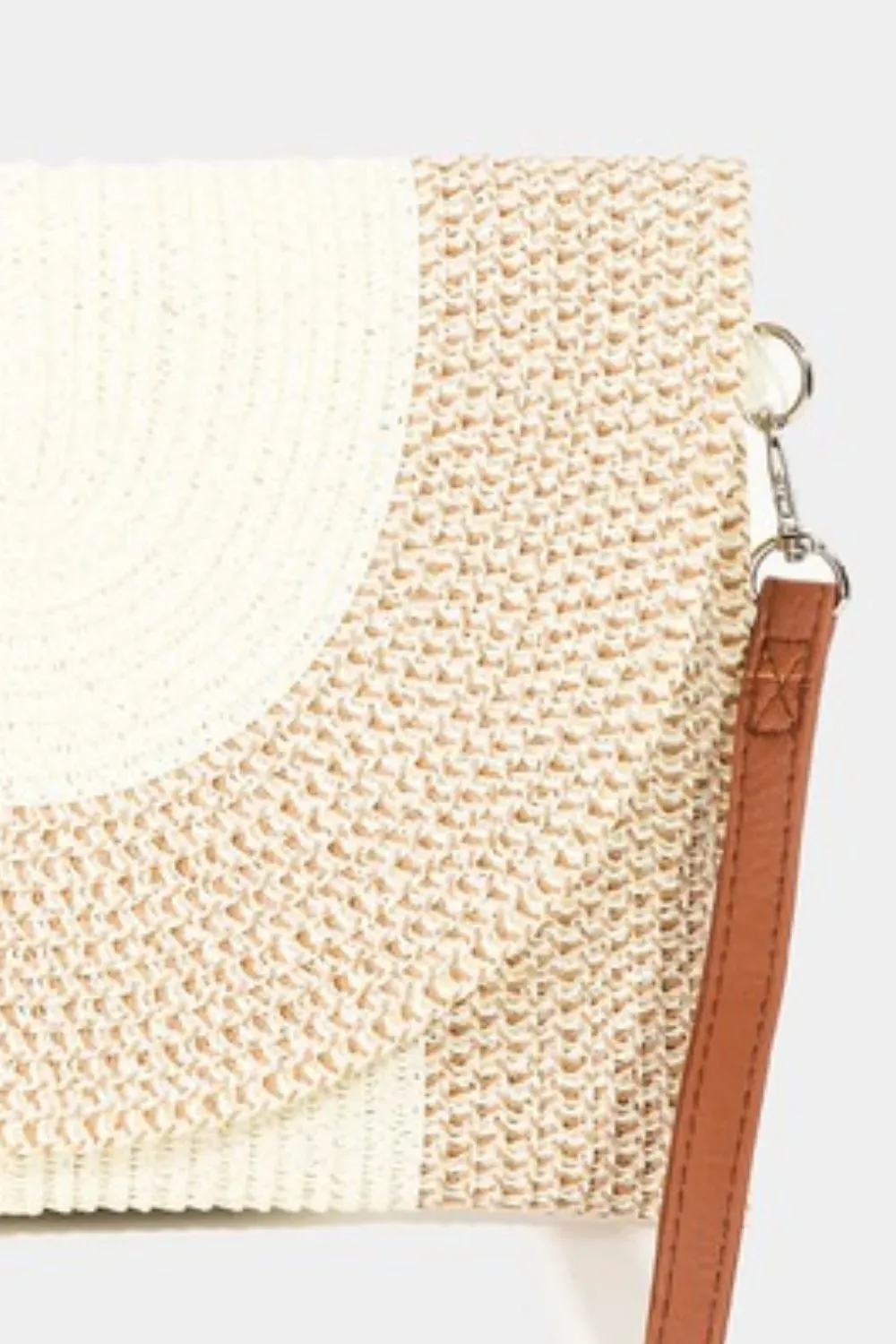 Fame Nora Two Tone Straw Clutch