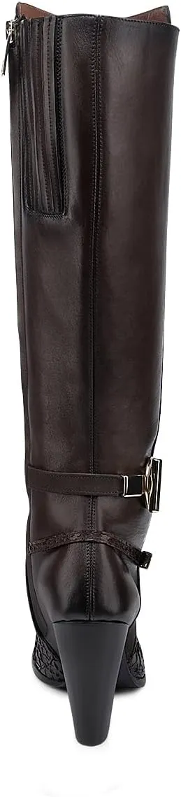 FRANCO CUADRA Boot for Women in Genuine Python Leather 6G4PBTS Brown