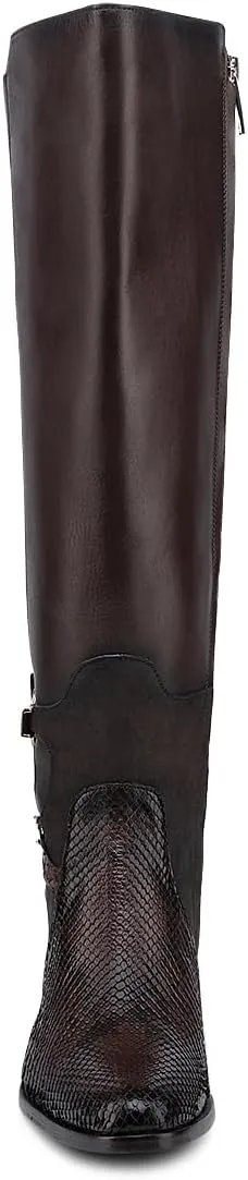 FRANCO CUADRA Boot for Women in Genuine Python Leather 6G4PBTS Brown