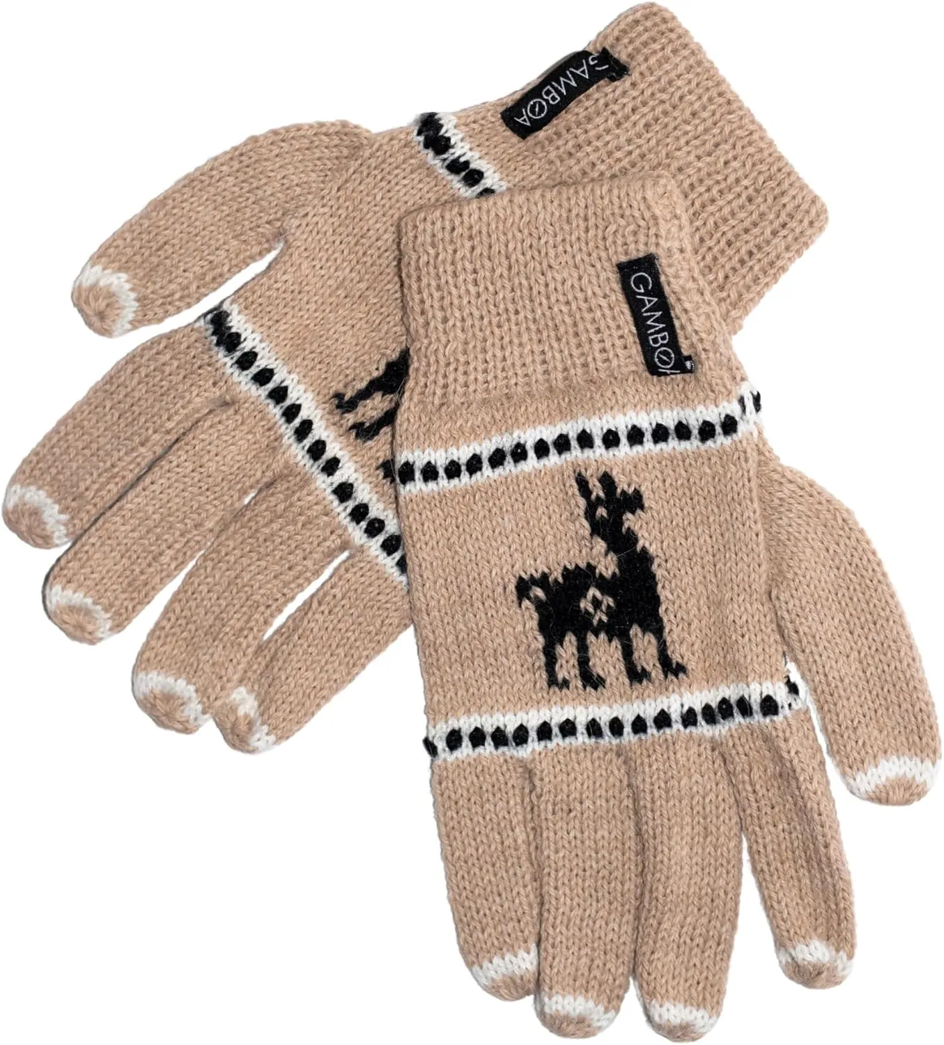 Gamboa Alpaca Wool Gloves for Women Winter Knit Mittens for Womens