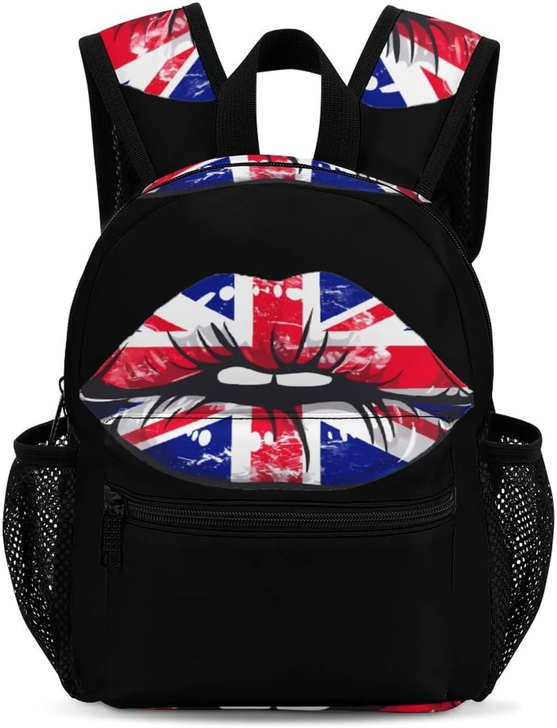 Great Britain England Lips Backpack Cute Laptop Bag Mini Shoulder Bags Travel Casual Daypacks 13 Inch