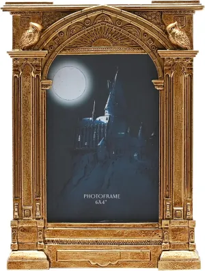 Harry Potter - Alumni - Gold Hogwarts Enterance Photo Picture Frame - Officially Licensed Warner Bros Merchandise. Wizarding World Home Decor For Movie & Fantasy Lovers. H: 22cm x W: 17cm x D: 3cm.