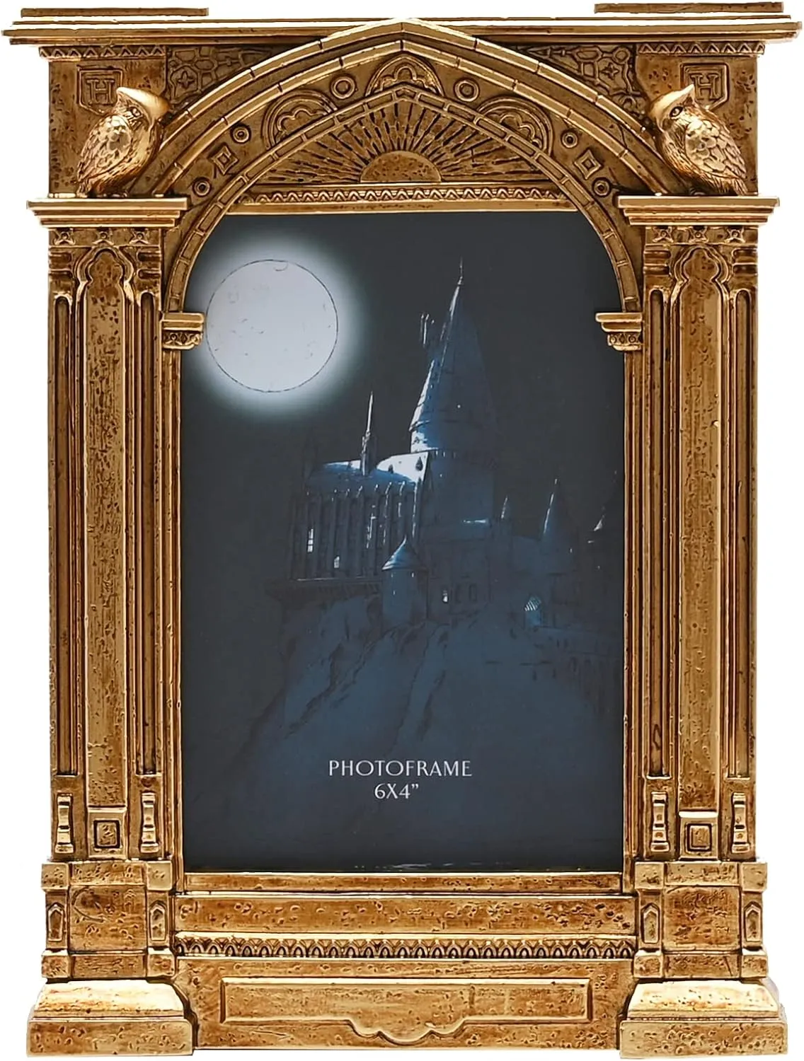 Harry Potter - Alumni - Gold Hogwarts Enterance Photo Picture Frame - Officially Licensed Warner Bros Merchandise. Wizarding World Home Decor For Movie & Fantasy Lovers. H: 22cm x W: 17cm x D: 3cm.
