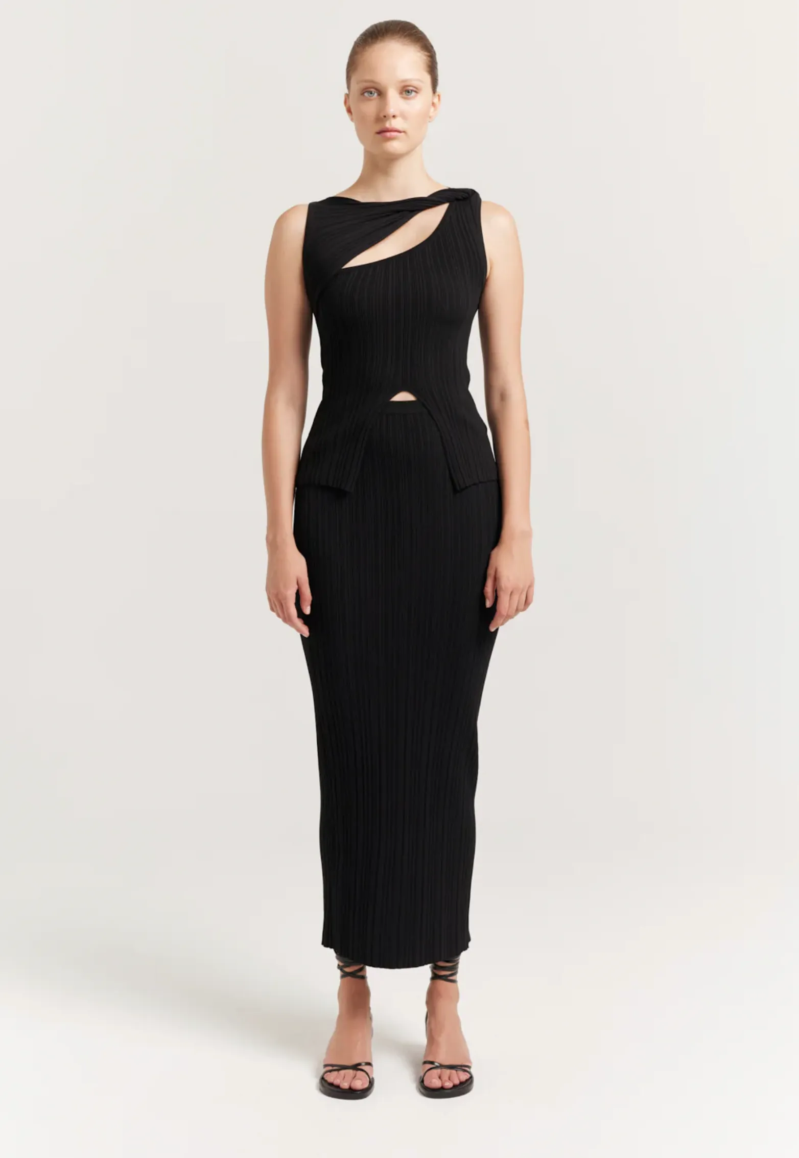 Henne - Romee Knit Set in Black