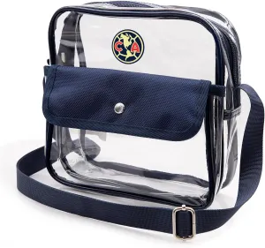 Icon Sports Officially Licensed Stadium-Approved Clear Crossbody Bag with Zipper and Side Pocket