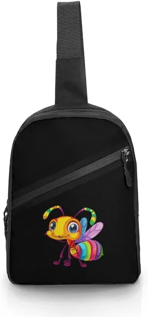 Insect Ant Sling Backpack Crossbody Shoulder Bag Casual Chest Bag Travel Hiking Daypack