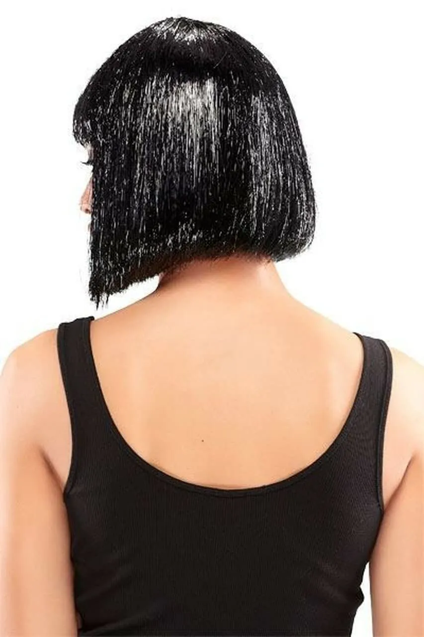 Jon Renau | Easihair Tinsel Town Color Metallic Gold - Illusions Costume Wig 9' Chin Length Bob Nightclub Celebration Blunt Bangs Party Synthetic Fancy Dress 3.6 oz Bundle MaxWigs Hairloss Booklet