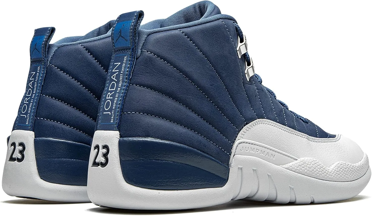 Jordan Air 12 Retro Men's Shoes White/French Blue/Metallic Silver/Varsity Red 130690-113