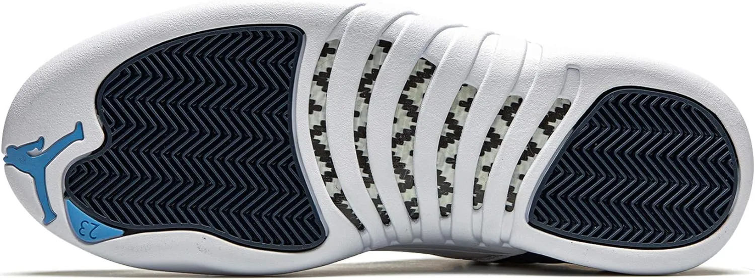 Jordan Air 12 Retro Men's Shoes White/French Blue/Metallic Silver/Varsity Red 130690-113