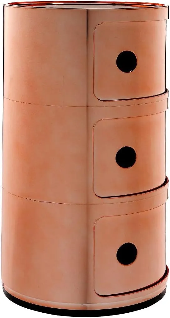 Kartell Componibili Drawers by Anna Castelli Ferrieri, Pack of 1, Metallic Copper