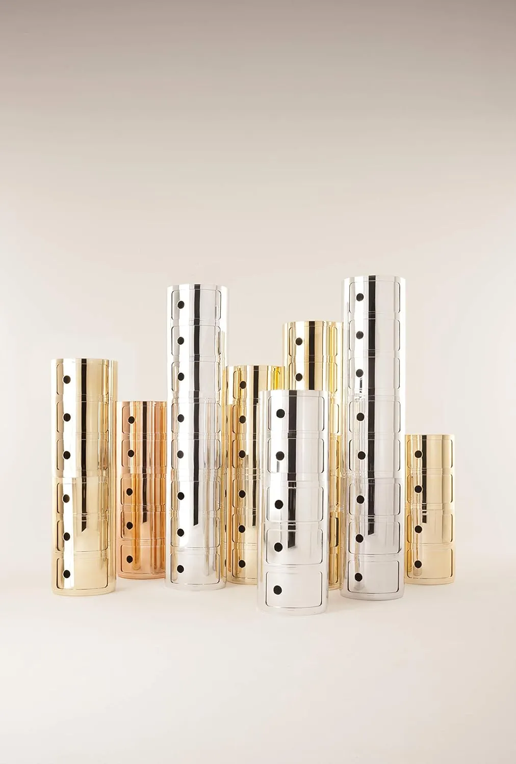 Kartell Componibili Drawers by Anna Castelli Ferrieri, Pack of 1, Metallic Copper