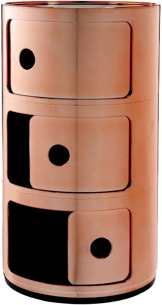 Kartell Componibili Drawers by Anna Castelli Ferrieri, Pack of 1, Metallic Copper