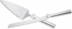Kate Spade New York Grace Avenue 2-Piece Dessert Set, 1.45 LB, Metallic, Silver Plated