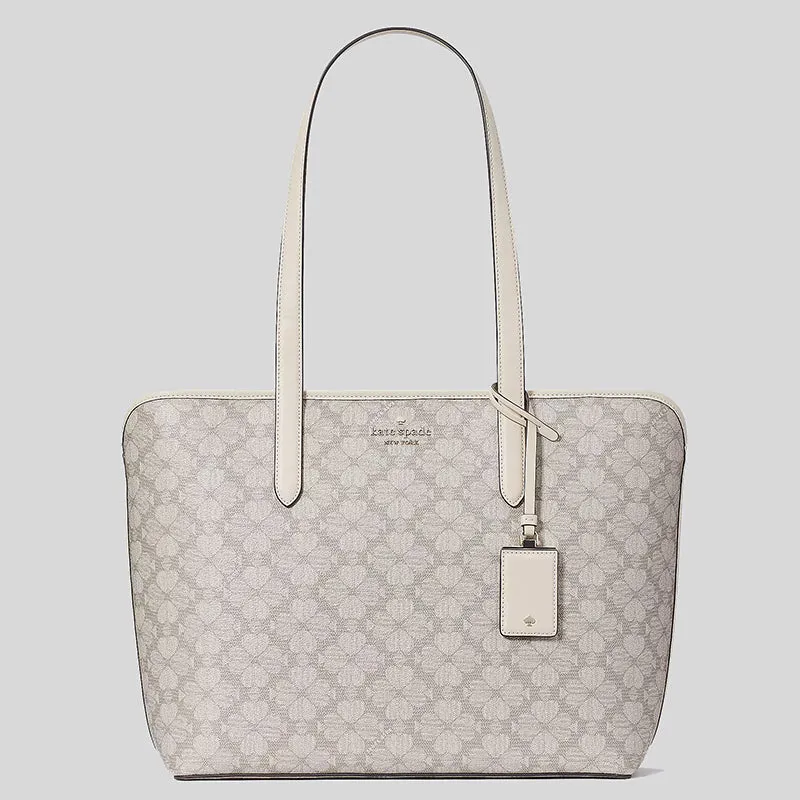 Kate Spade Spade Flower PVC Tote Dark Beige RS-KG086