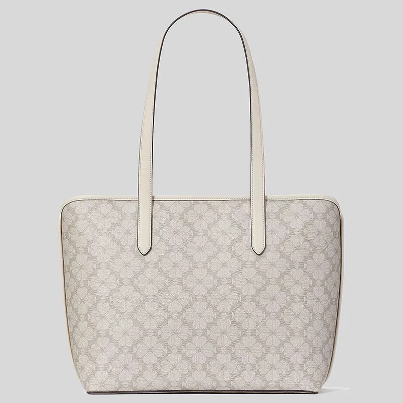 Kate Spade Spade Flower PVC Tote Dark Beige RS-KG086