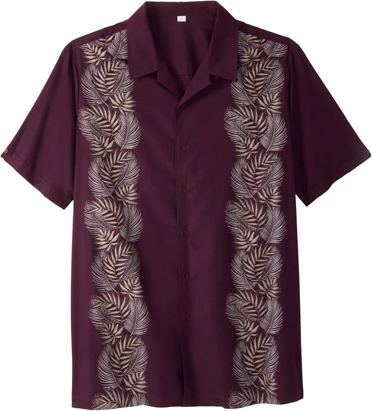 KingSize Men's Big & Tall Short Sleeve Island Shirt