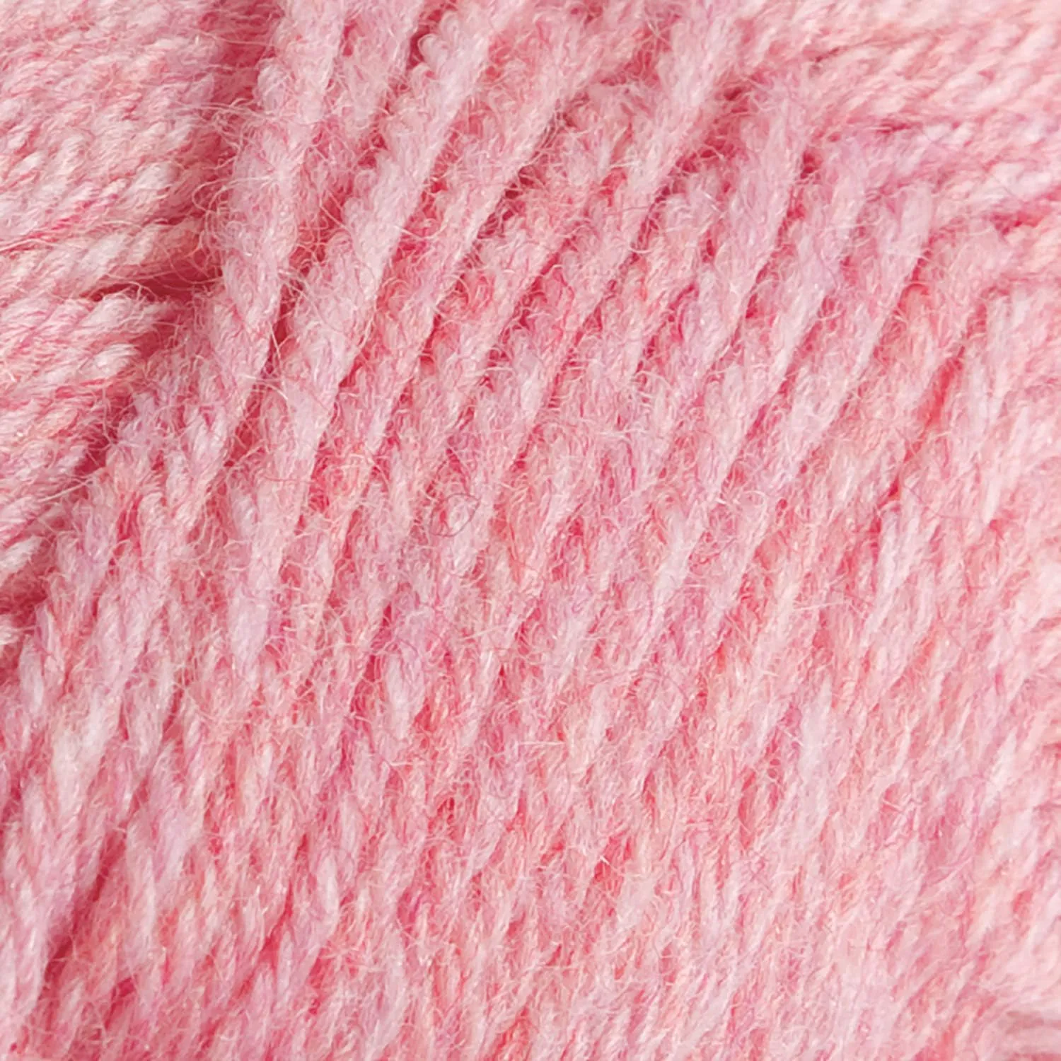 Knit Picks Wool of The Andes Yarn Pack - 10 Skeins of Pink 100% Wool Worsted Weight Yarn (Blossom Heather)
