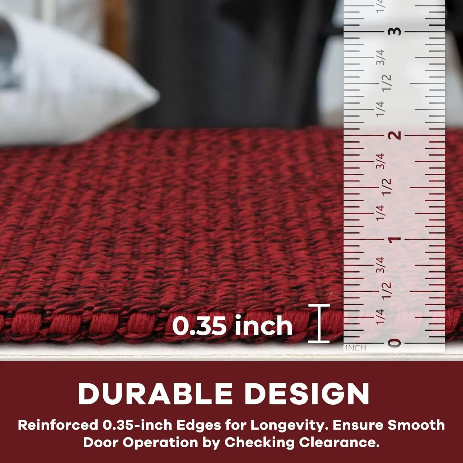 KOZYFLY Boho Runners for Hallways 2x6 ft Washable Hall Carpet Runner Christmas Halloween Fall Rubber Backed Kitchen Rug Red Cotton Entryway Runner Rugs Floor Runner for Indoor Hallway Bedroom Kitchen