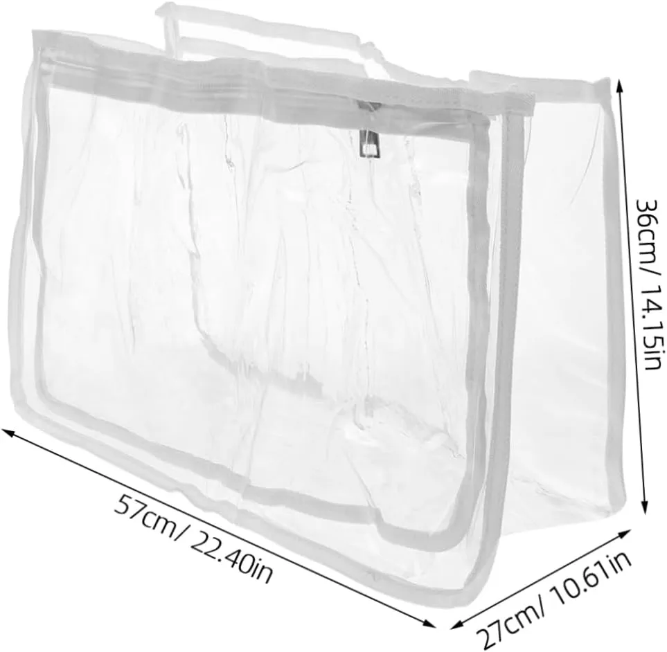 LIFKOME Portable Beach Bag Liner Compartments Large Storage Bag for Swimwear Towels