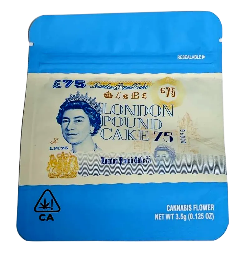 London Pound Cake Smell Proof Gram Bag 10pk