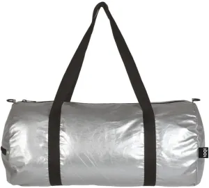 LOQI Metallic Weekender Reversible Bag, Matt Silver, One Size