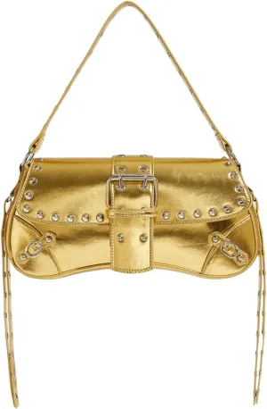 MakeMeChic Women's Shoulder Bags Y2K PU Leather Clutch Small Purse Hobo Bags