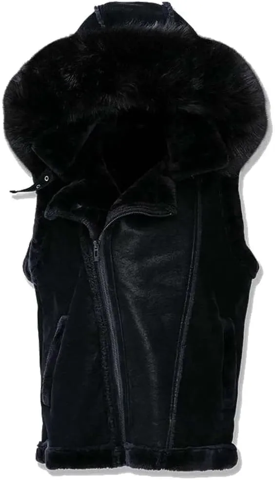Men Denali Shearling Vest (Black)