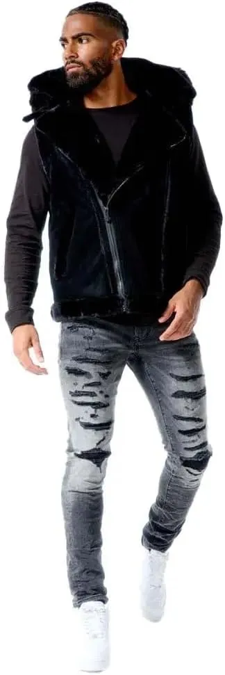 Men Denali Shearling Vest (Black)