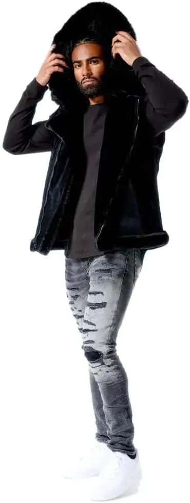 Men Denali Shearling Vest (Black)