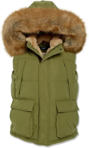 Men Yuken Puffer Vest (Army Green)