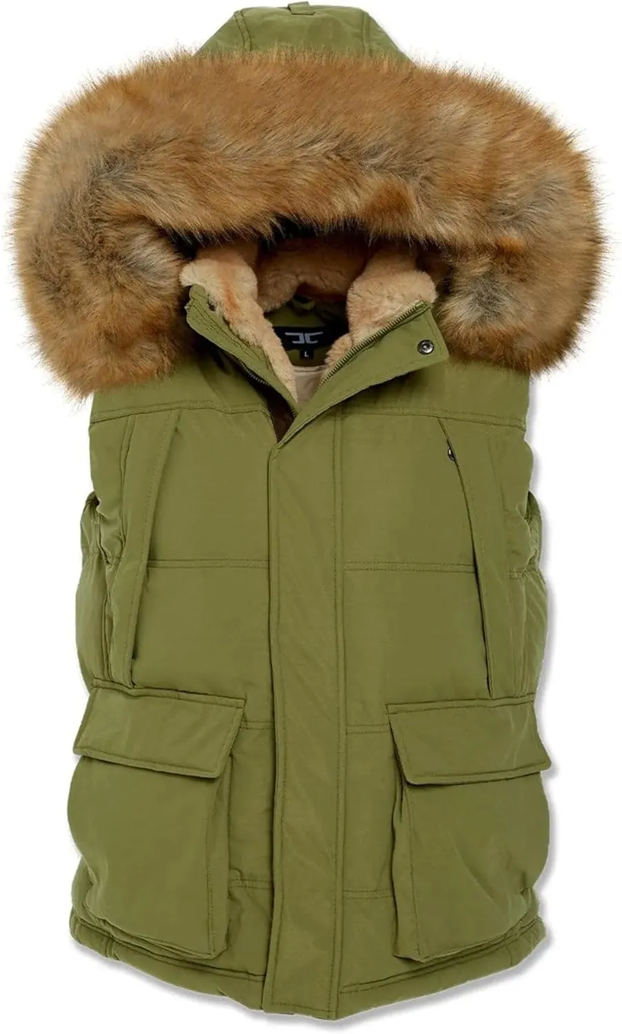 Men Yuken Puffer Vest (Army Green)