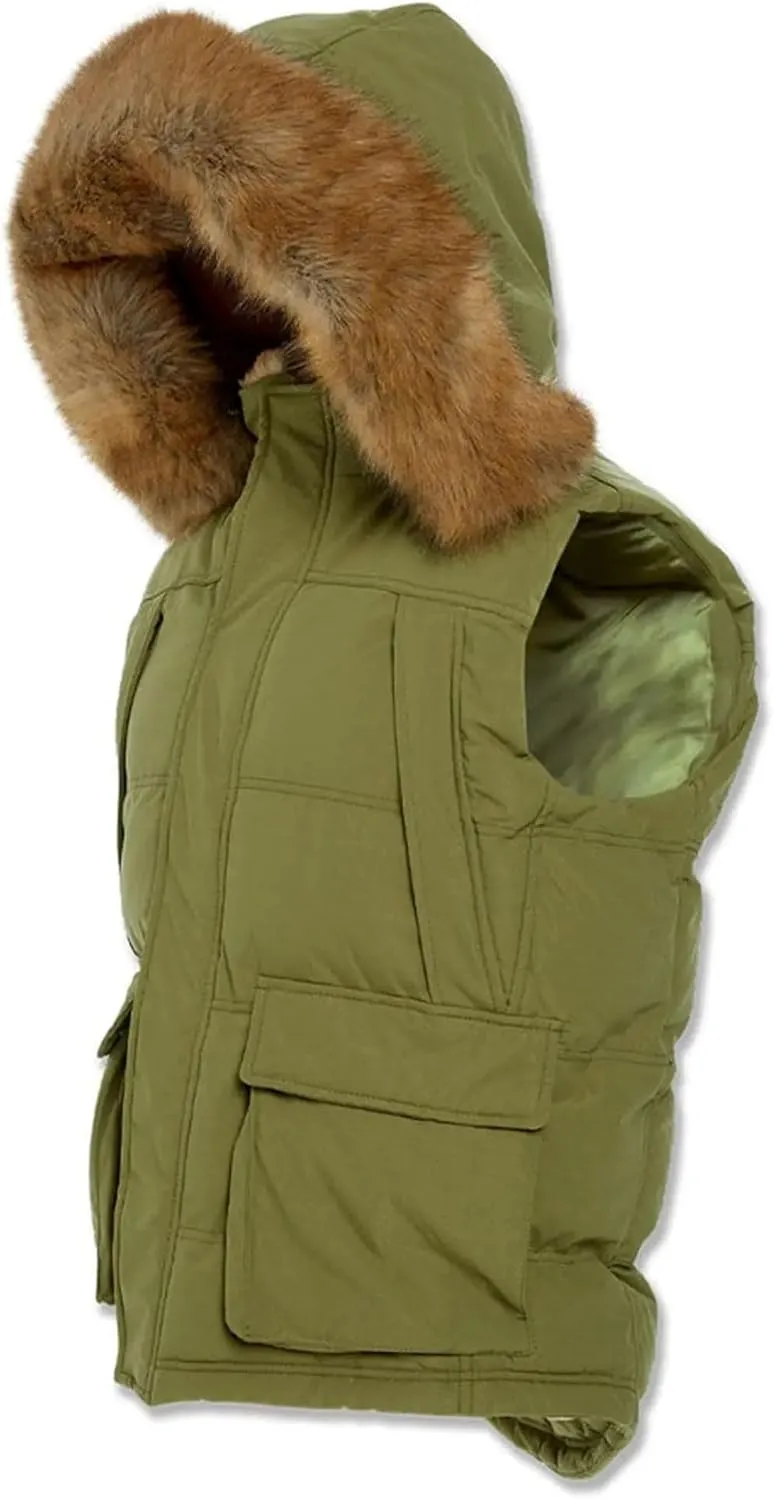 Men Yuken Puffer Vest (Army Green)