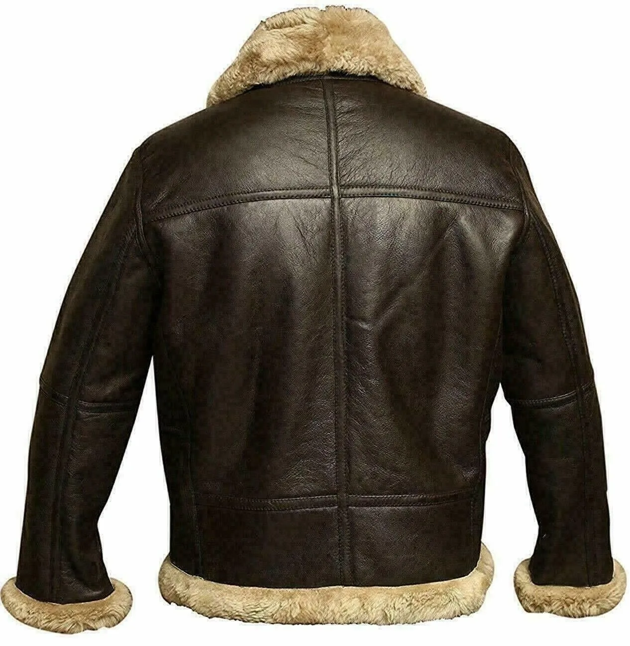 Mens B3 Brown Aviator Jacket