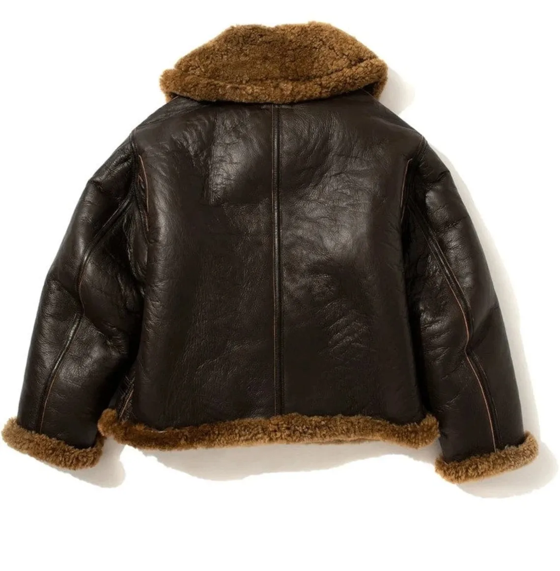 Mens Dark Brown Aviator Jacket