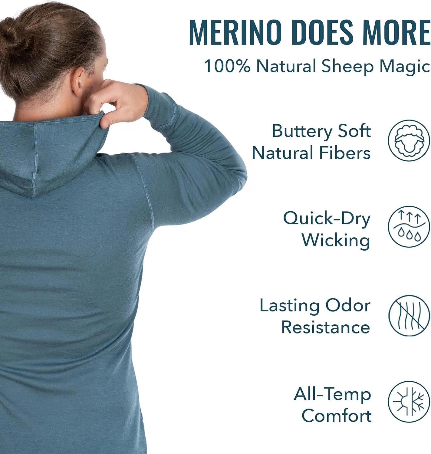 Men's Merino Pro-Knit Hoodie By Woolly | RWS Certified | Warm, Soft, Seattle Designed